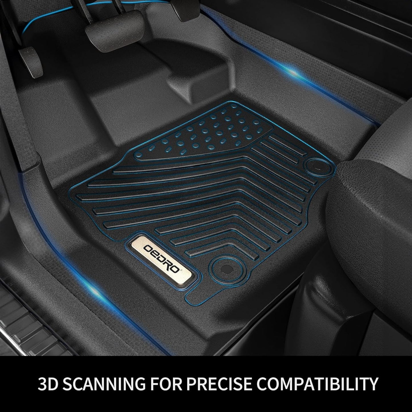 Floor Mats Fit for Honda Civic 2022 2023 2024 2025 / Acura Integra 2023 2024,All Weather Custom Fit Heavy Duty Floor Liners 1St & 2Nd Row Set (Not for Coupe Models)