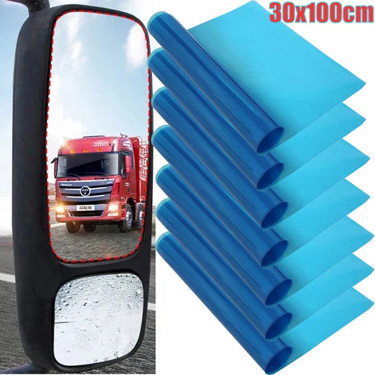 1-2PCS Car Side Window Rearview Rain Film Anti-Fog Rain-Proof Home Bathroom Mirror Waterproof Car Sticker Films 30Cmx100Cm