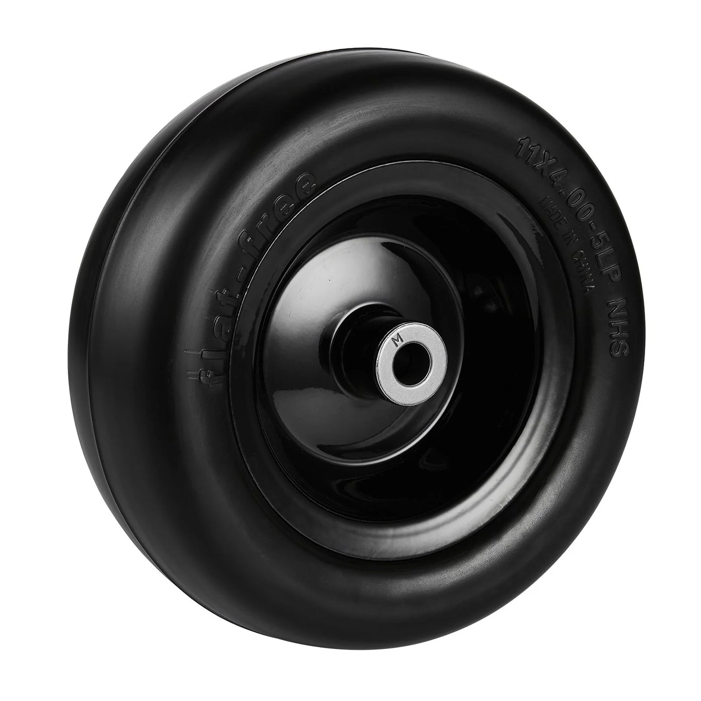 VEVOR Lawn Mower Tires with Rim, 11X4-7 Tubeless Tractor Tires, 2-Pack Tire and Wheel Assemby, Flat-Free PU Tire, 3.4 Centered Hub, 3/4 Bushing Size, 20 PCS Adapters for Riding Mowers Lawn Tractors