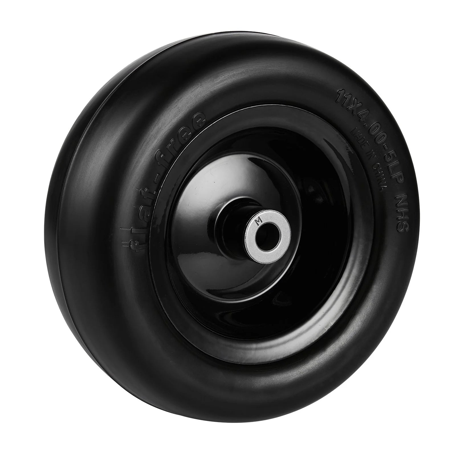 VEVOR Lawn Mower Tires with Rim, 11X4-7 Tubeless Tractor Tires, 2-Pack Tire and Wheel Assemby, Flat-Free PU Tire, 3.4 Centered Hub, 3/4 Bushing Size, 20 PCS Adapters for Riding Mowers Lawn Tractors