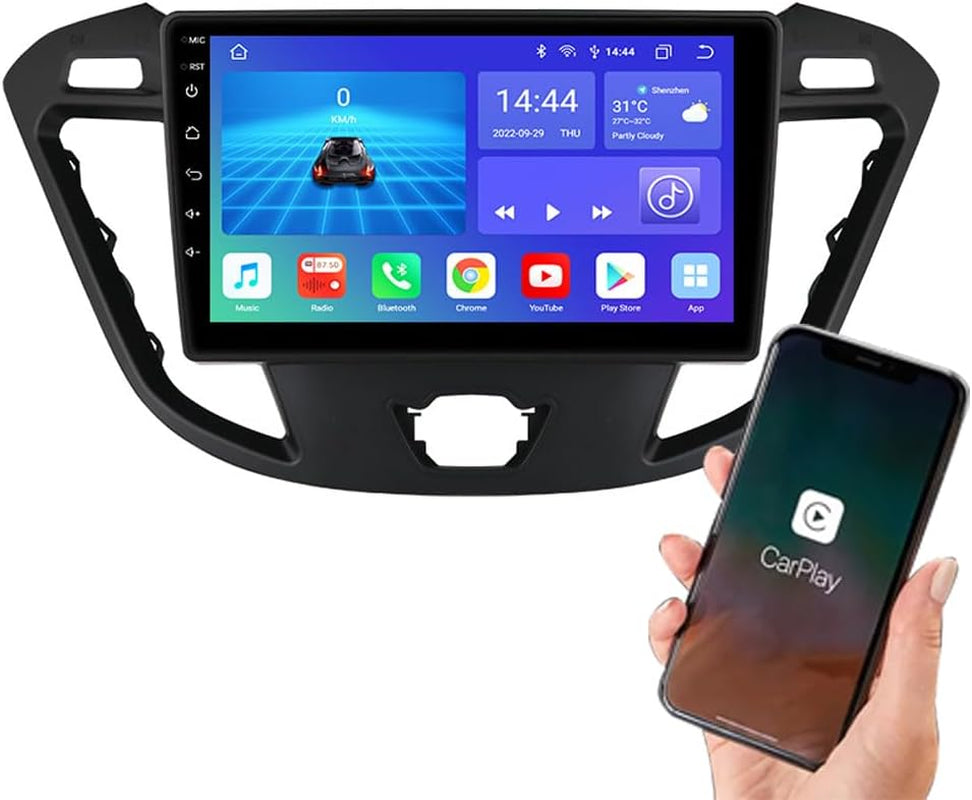 Android 13 Autoradio,Drahtloses Carplay Android Auto,Dsp+, Eingebauter Dvd-Player,Kompatibel Mit Ford Transit Tourneo Custom Jumbo Kasten V363 F150 F250 F350 V636 MK8 2012-2020 Van,9 Zoll Touchscreen