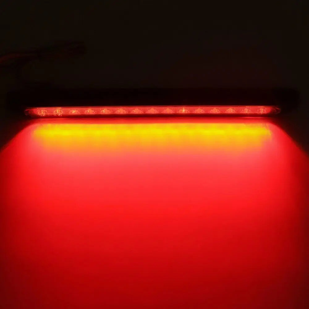 Universal LED Tail Rear Lamp for Trailer Truck Lorry Pickup - Brake/Stop/Turn Lights 12V-24V 15LED 25CM Light Bar Strip