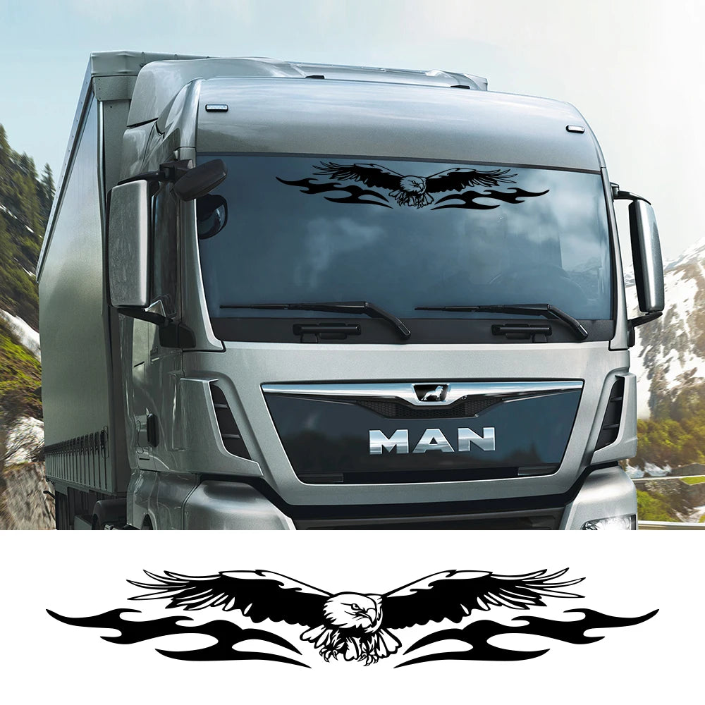 Car Windshield Stickers Automobile Truck Windscreen Eagle Shape Vinyl Cover Decor Decal for MAN TGX TG Auto Tuning Accessories