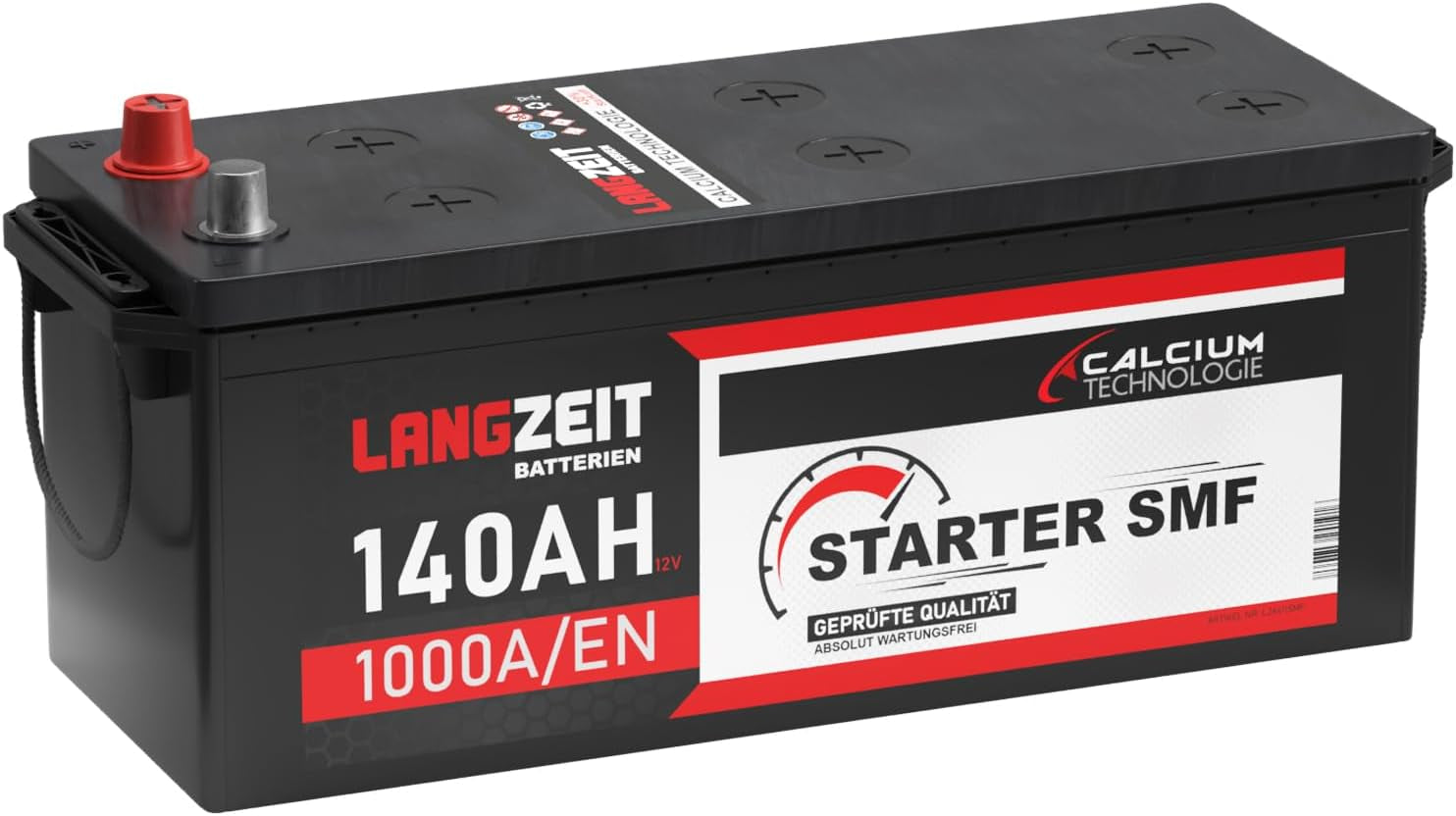 Langzeit LKW Batterie 12V 140Ah 1000A/EN SMF Batterie Verschlossen Starterbatterie Schlepper Traktor Statt 120Ah 125Ah 135Ah