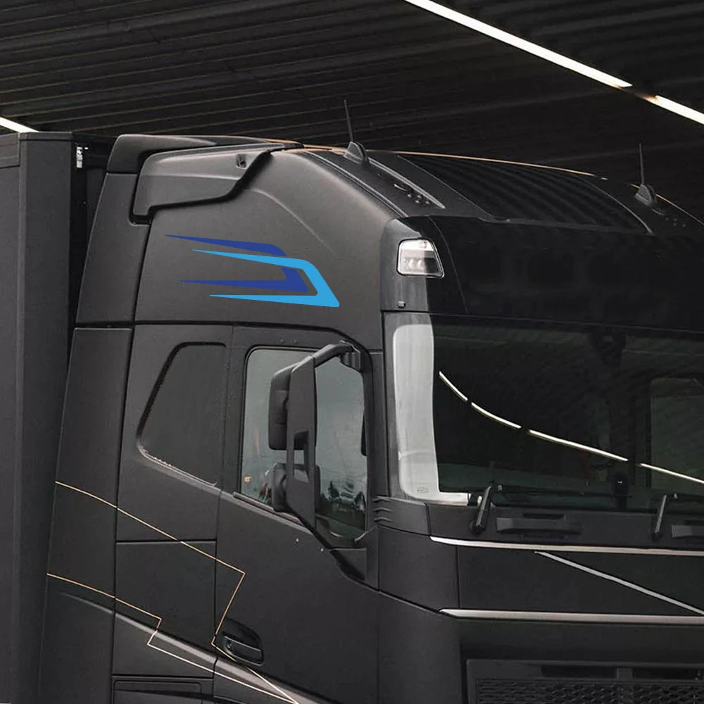 2Pcs Truck Body Decals for Volvo FH XL FH16 Aero Globetrotter HGV Heavy Large Truck Vinyl Car Stickers Auto Tuning Accessories