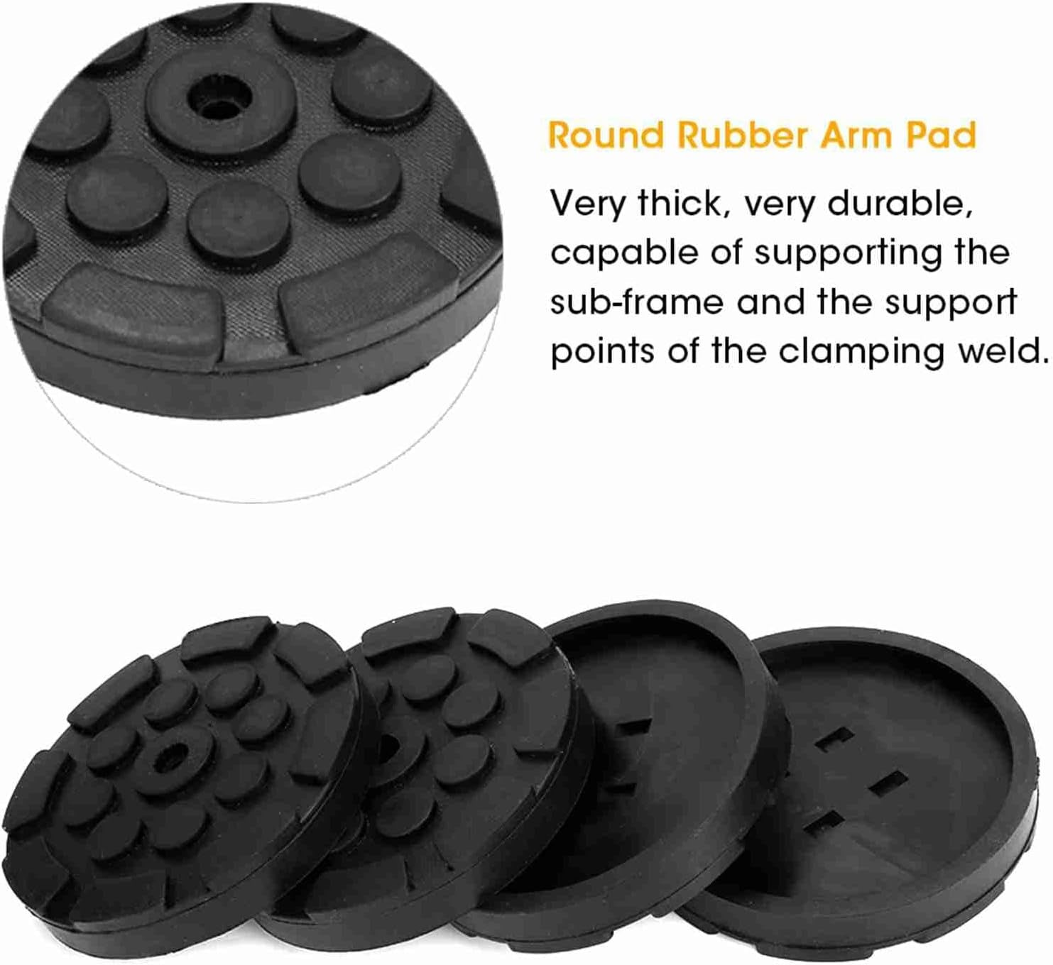 4 Stück Auto-Wagenheber-Hebepolster, Runde Gummi-Armpolster Für Auto-Wagenheber, Gewichtheber-Zubehör