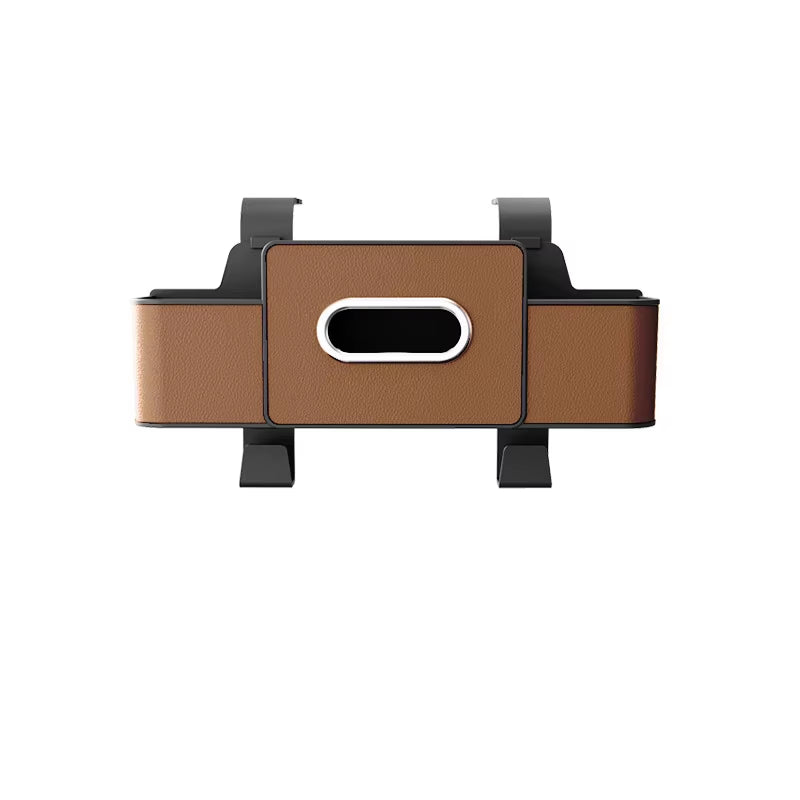 Car Backseat Organizer Multifunction Leather Interior Storage Bag Hanging Seat Back Tissue Water Cup Holder Auto Accessories