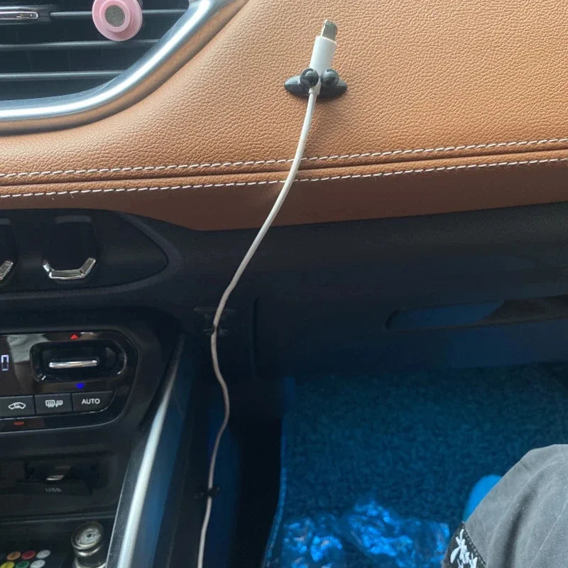 Truck Car Dashboard Mobile Phone Cable Manager Charger Cable Line Organizer Clasp Clamp Auto Interior Accessories Car Decoration