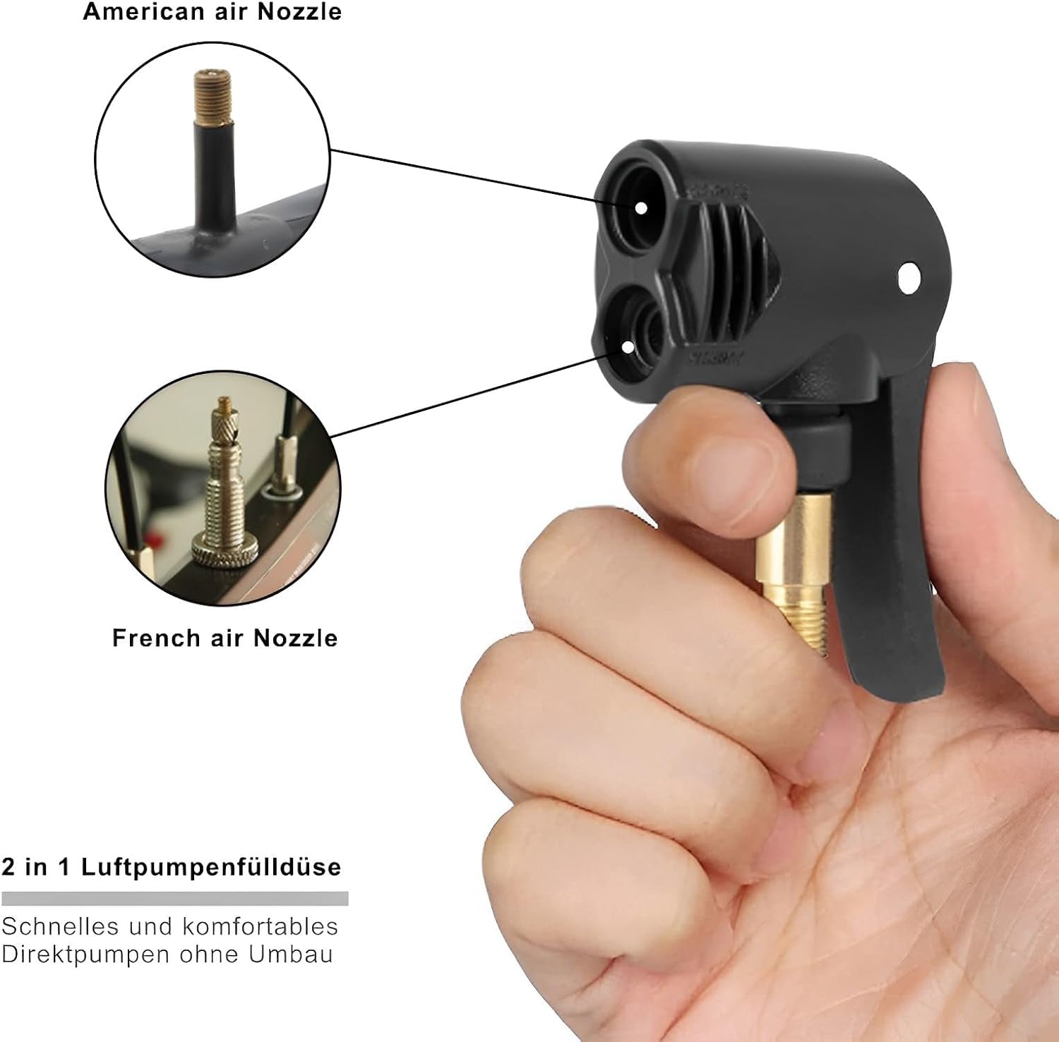 Reifenluftfutter, Autoventil Hebelstecker, Autoventil Adapter, Geeignet Für Autos, Motorräder, Fahrräder