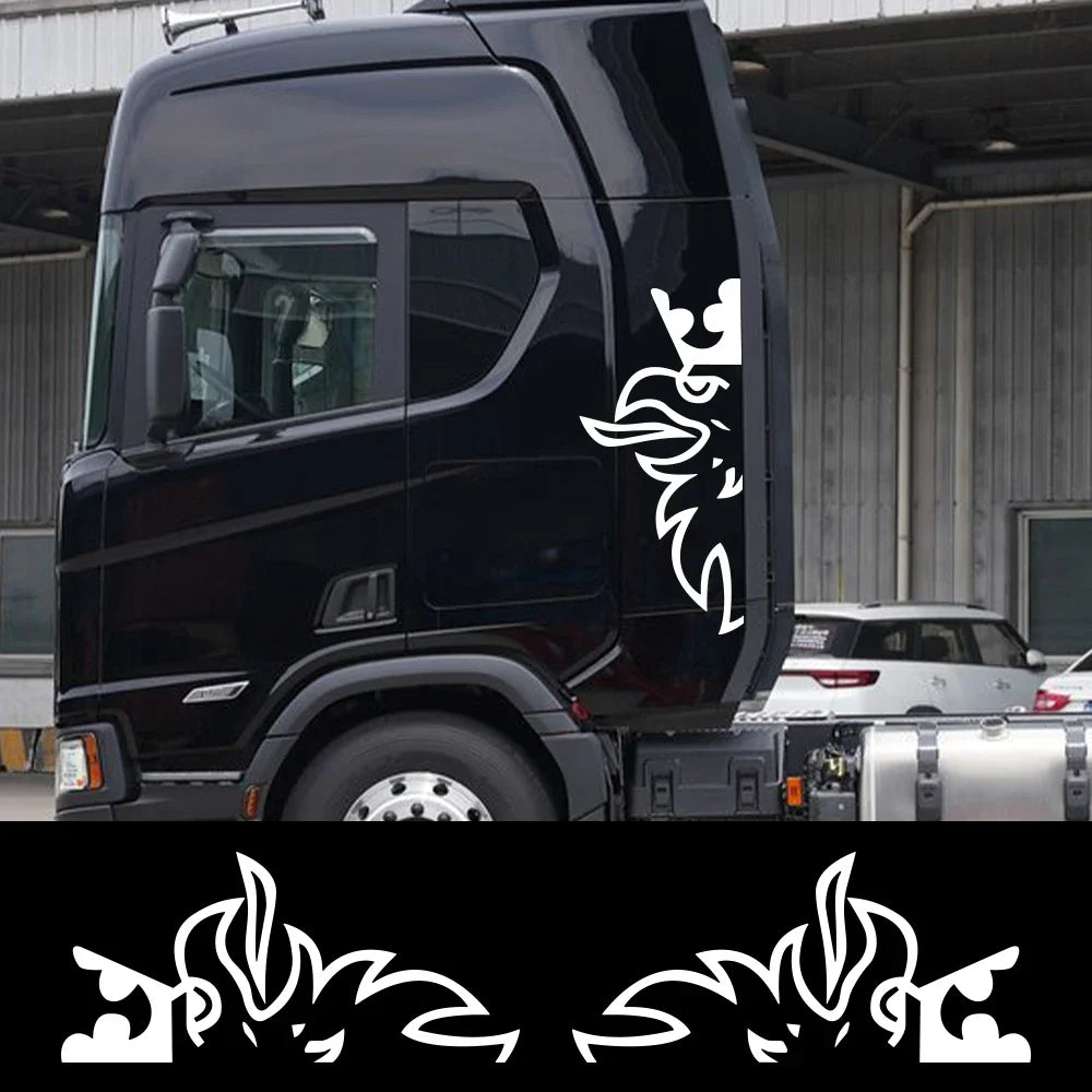 2PCS Car Side Body Stickers for Scania R G S Series Vinyl Film Decor Decals Heavy Big Truck Semi Trailer Auto Tuning Accessories