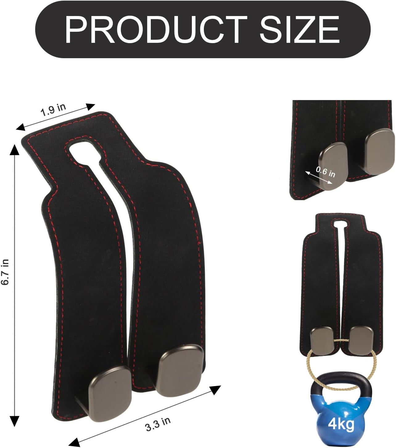 2 Pcs Multifunctional Headrest Hooks for Car, Premium Suede Material Purse Holder for Car, Double Car Seat Hooks for Headrest, Car Headrest Hook Fits Universal Car Seat Back Storage Hook