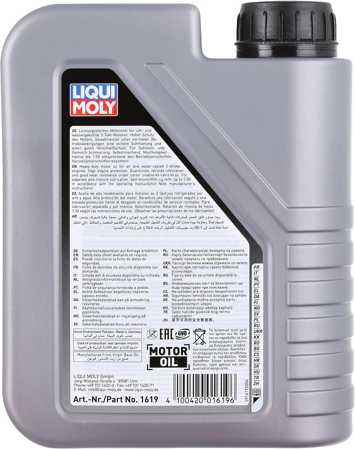 LIQUI MOLY Motorbike 2T Basic Scooter | 1 L | Motorrad 2-Takt-Öl | Art.-Nr.: 1619