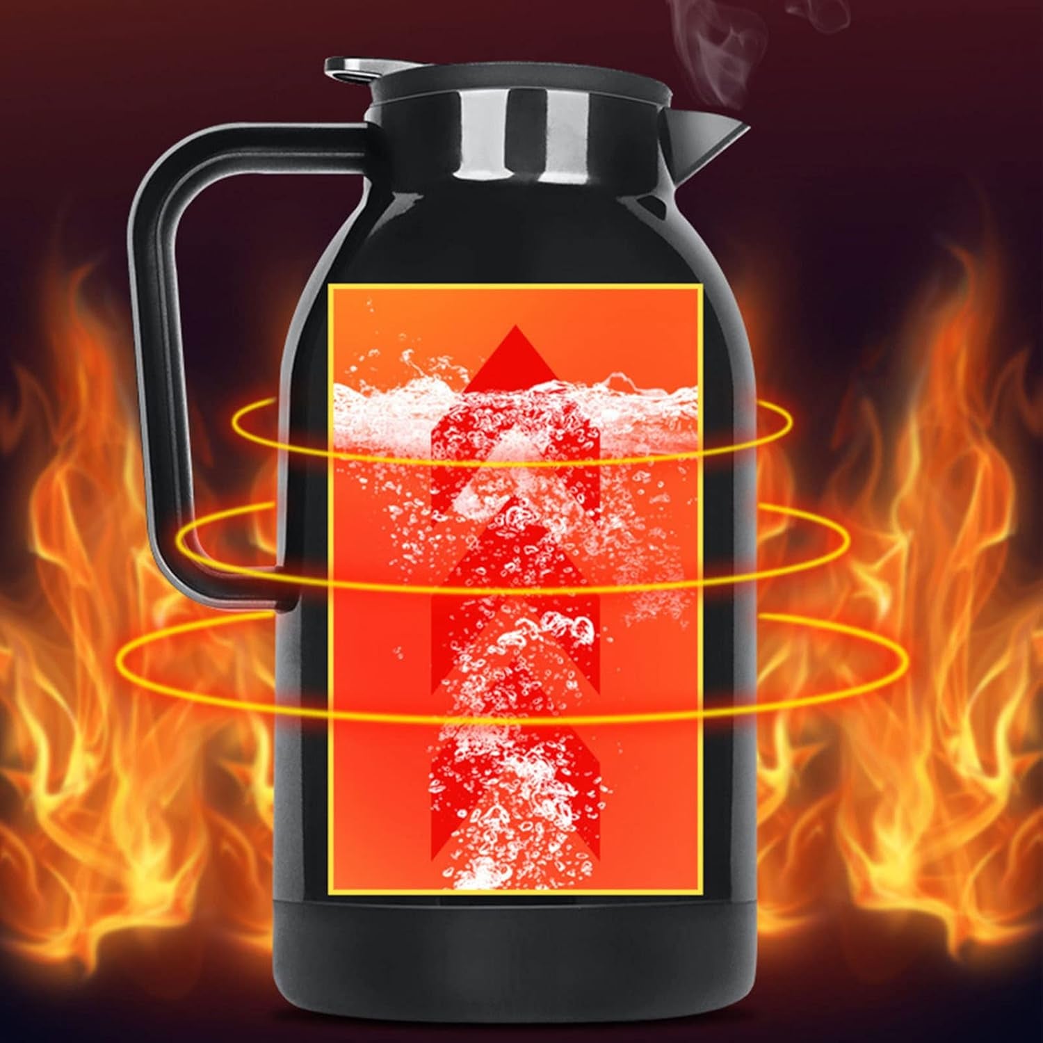 Auto Reisewasserkocher | Hitzebeständiger Wasserkocher Fürs Auto | 1150 Ml 12 V / 24 V Heizbecher Für Auto Stark Versiegelnde Touchscreen-Temperaturregelung Für Wasserkaffee