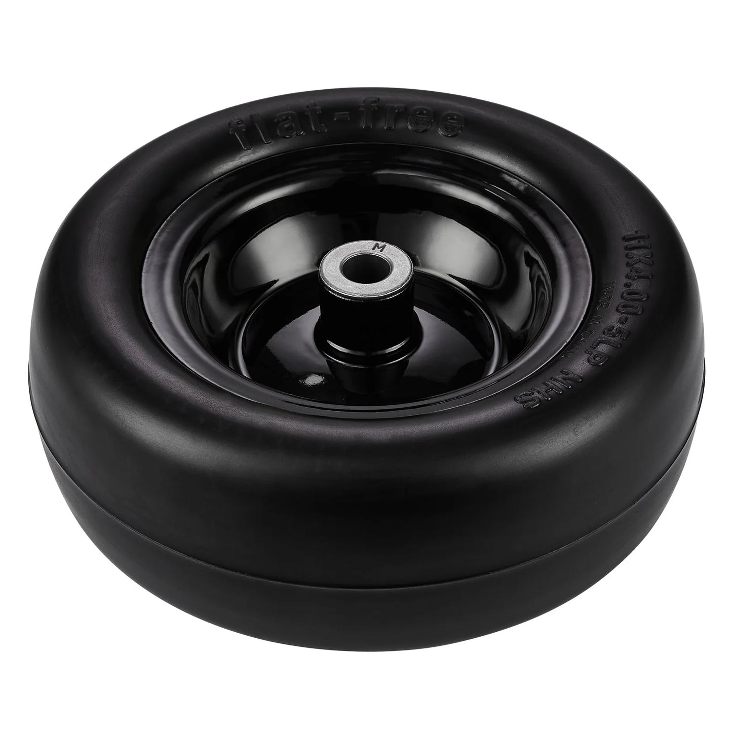 VEVOR Lawn Mower Tires with Rim, 11X4-7 Tubeless Tractor Tires, 2-Pack Tire and Wheel Assemby, Flat-Free PU Tire, 3.4 Centered Hub, 3/4 Bushing Size, 20 PCS Adapters for Riding Mowers Lawn Tractors