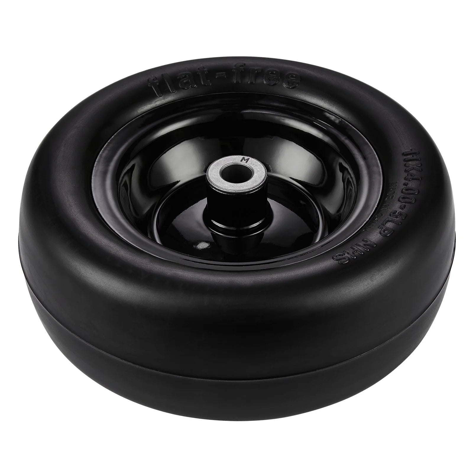 VEVOR Lawn Mower Tires with Rim, 11X4-7 Tubeless Tractor Tires, 2-Pack Tire and Wheel Assemby, Flat-Free PU Tire, 3.4 Centered Hub, 3/4 Bushing Size, 20 PCS Adapters for Riding Mowers Lawn Tractors