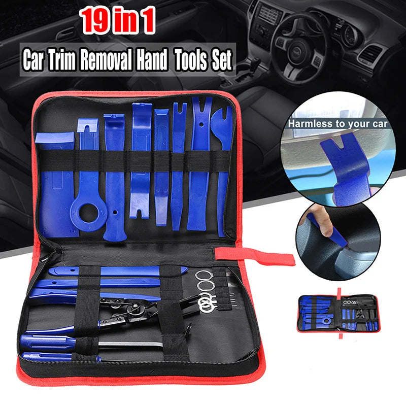 Car Trim Removal Tool Car Radio Removal Tool for Door Panel Clips Car Radio Window Molding Upholstery Marine Fastener Removal