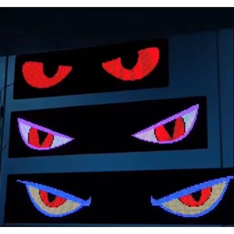 Control Color Smart Devil Eye Screen Display Car Front Panel Dynamic Demon Eye for Truck Lorry