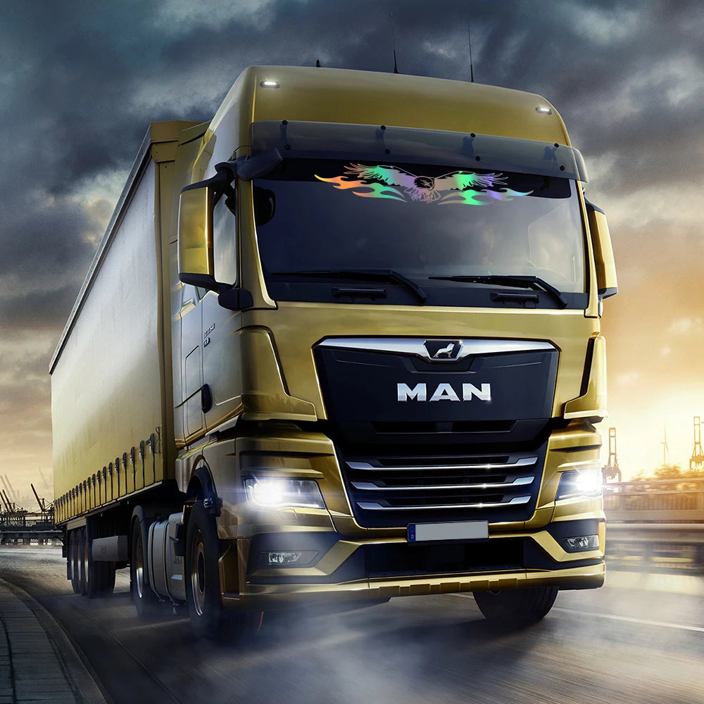 Car Windshield Stickers Automobile Truck Windscreen Eagle Shape Vinyl Cover Decor Decal for MAN TGX TG Auto Tuning Accessories