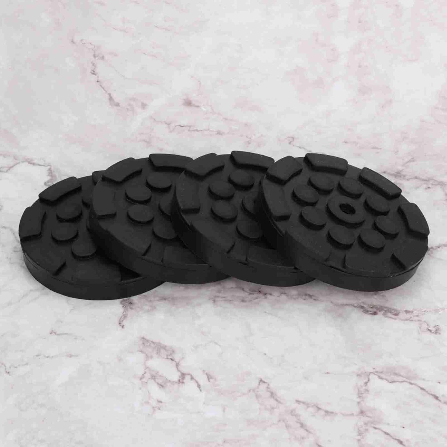 4 Stück Auto-Wagenheber-Hebepolster, Runde Gummi-Armpolster Für Auto-Wagenheber, Gewichtheber-Zubehör