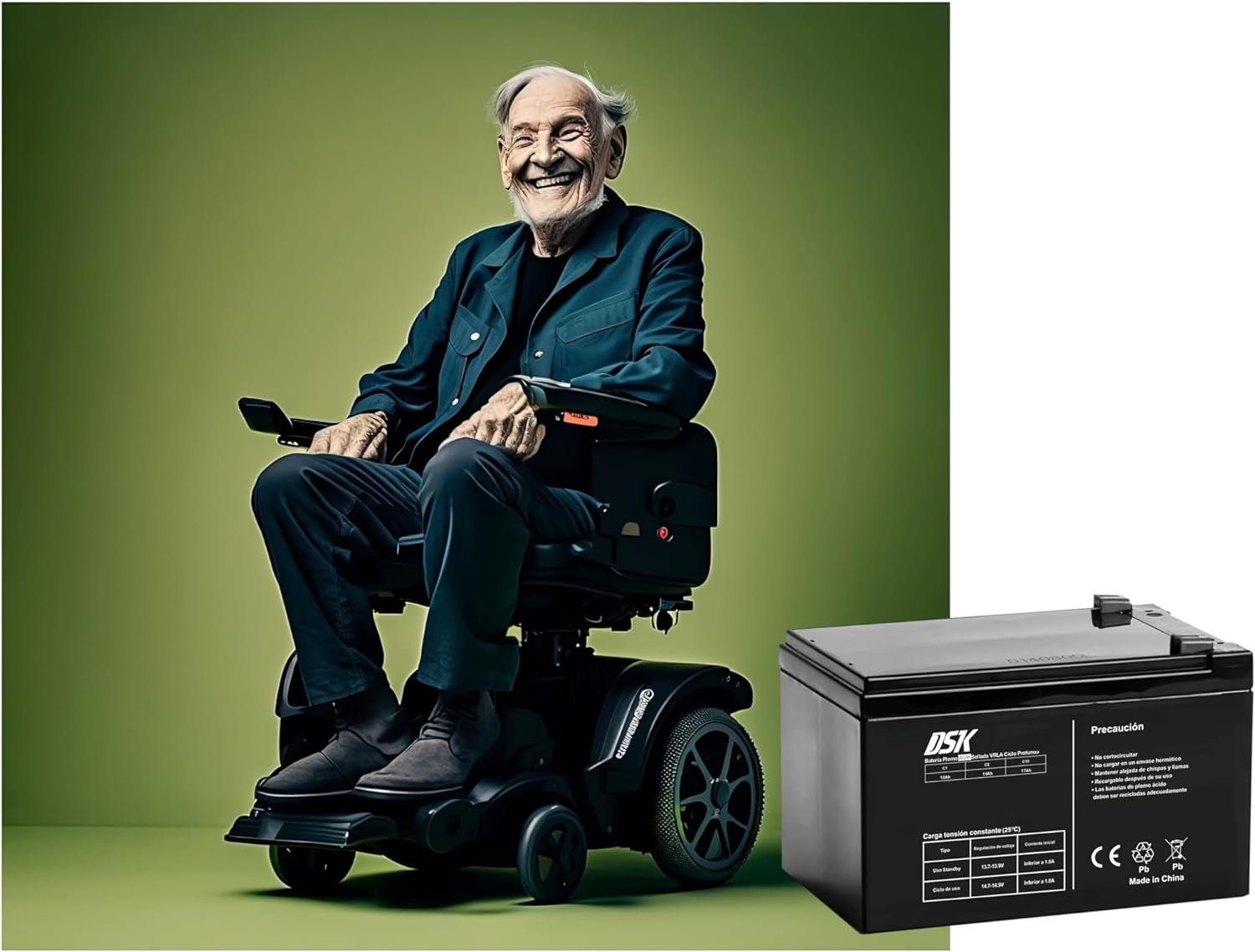 - 6V 1,3Ah Blei-Säure-Akku, Ideal Für Alarmanlagen, USV, Kommunikationssysteme, Sicherheitssysteme Und Elektrisches Kinderspielzeug. Wiederaufladbarer Akku, Schwarz, 10318