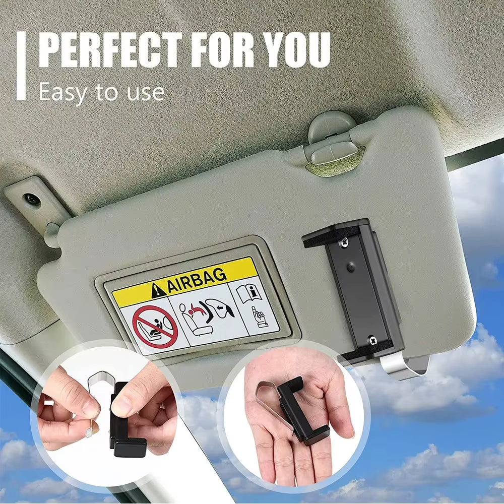 Car Sun Visor Clip Holder Gate Remote for Garage Door Control Car Keychain Universal Car Interior Accessories