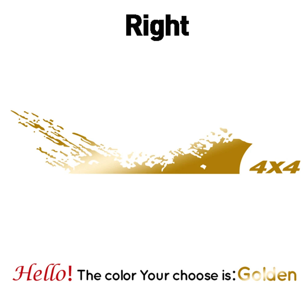 1PC Car Stickers and Decals 4X4 Graphics Vinyl Decal Car Pickup Truck Side Sticker Auto Styling Decoration Accessories