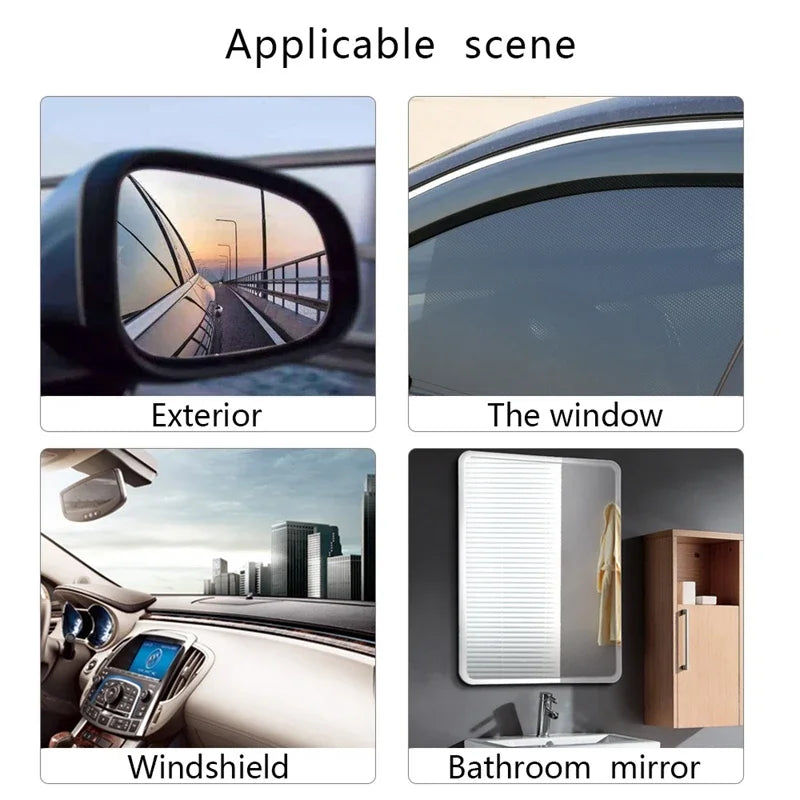 1-2PCS Car Side Window Rearview Rain Film Anti-Fog Rain-Proof Home Bathroom Mirror Waterproof Car Sticker Films 30Cmx100Cm