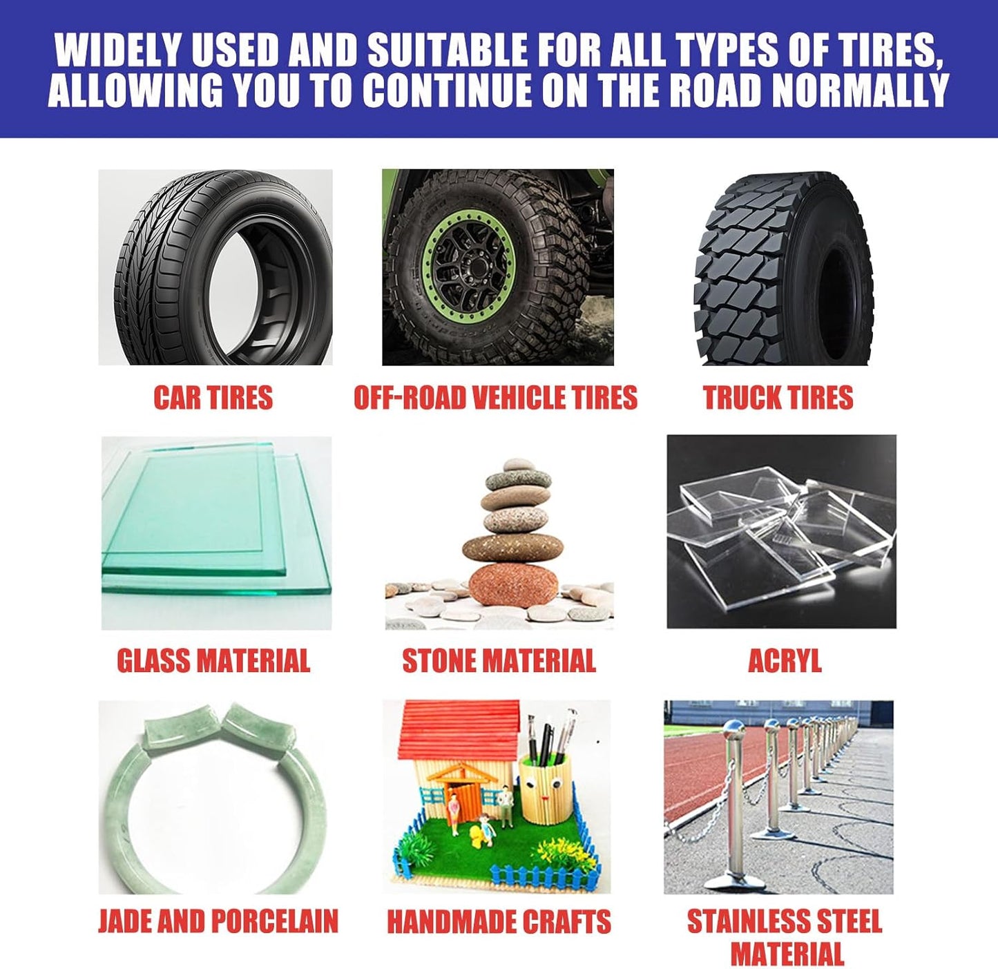 2 Stück Gummikleber, Felgen Reparaturset, Reifenreparaturset, Reifen Reparaturset, Autoreifen Reparaturset, Reifenkleber, Reifendichtmittel Fahrrad, Gummi Kleber, Reifendichtmittel Auto