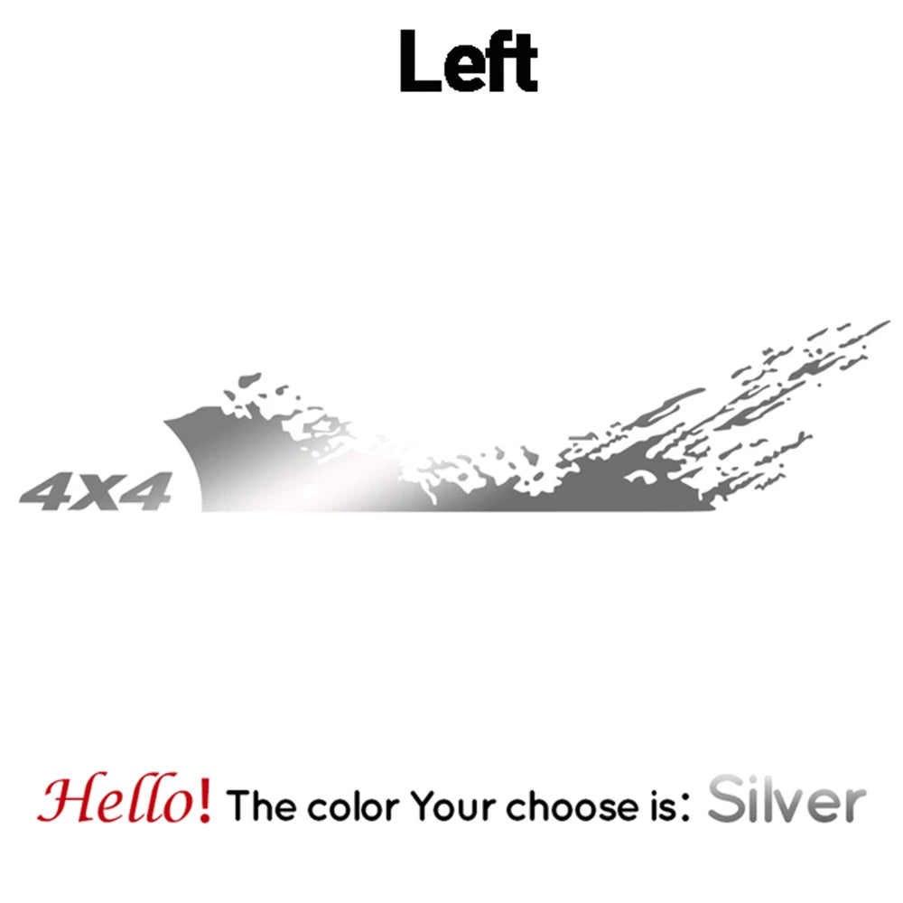1PC Car Stickers and Decals 4X4 Graphics Vinyl Decal Car Pickup Truck Side Sticker Auto Styling Decoration Accessories