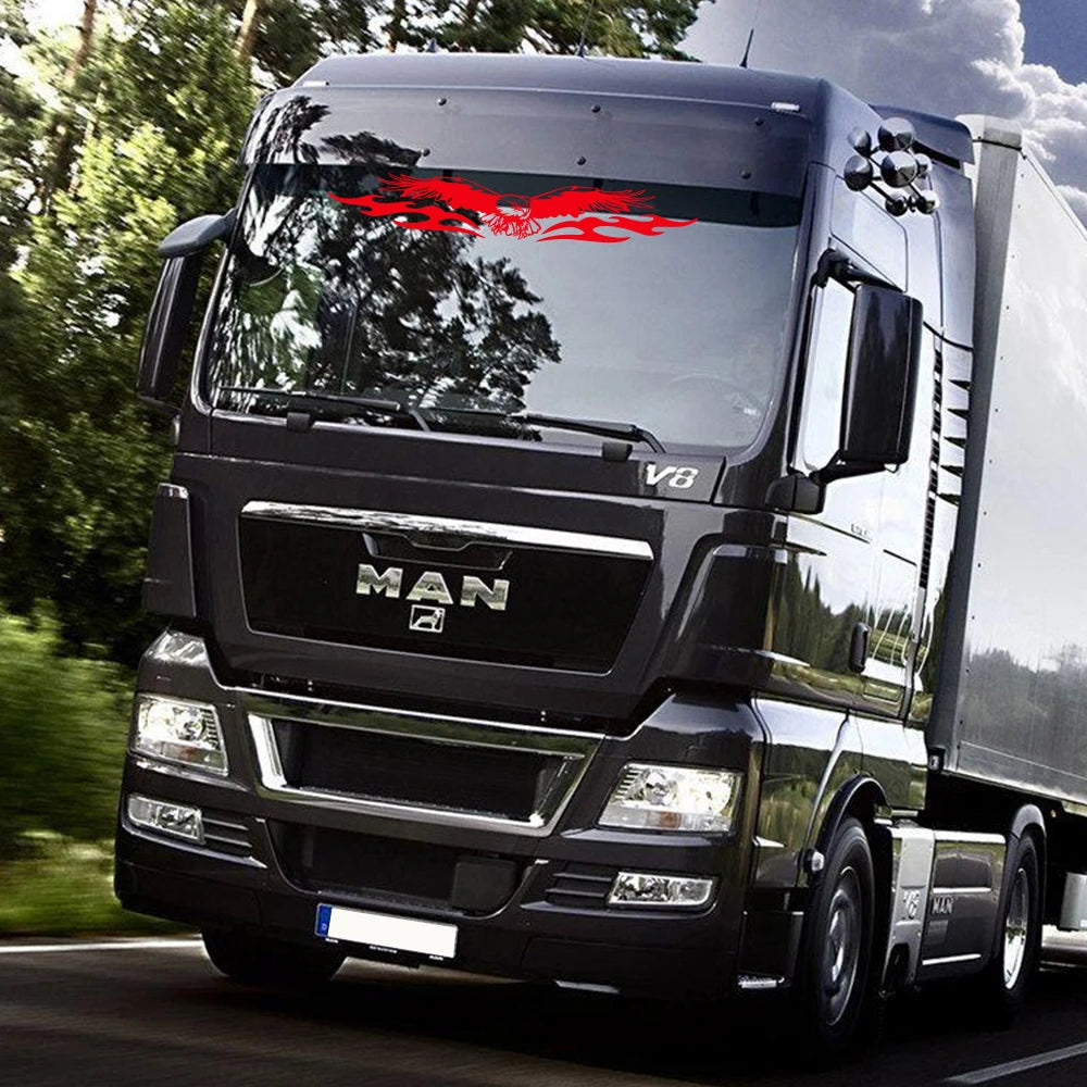 Car Windshield Stickers Automobile Truck Windscreen Eagle Shape Vinyl Cover Decor Decal for MAN TGX TG Auto Tuning Accessories