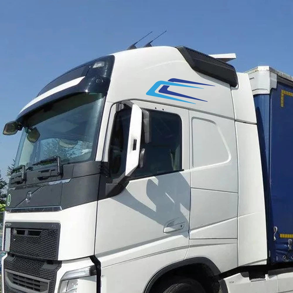 2Pcs Truck Body Decals for Volvo FH XL FH16 Aero Globetrotter HGV Heavy Large Truck Vinyl Car Stickers Auto Tuning Accessories