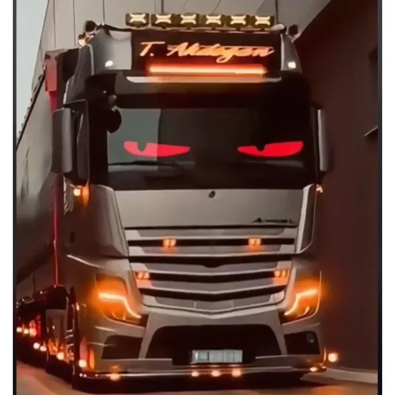 Control Color Smart Devil Eye Screen Display Car Front Panel Dynamic Demon Eye for Truck Lorry