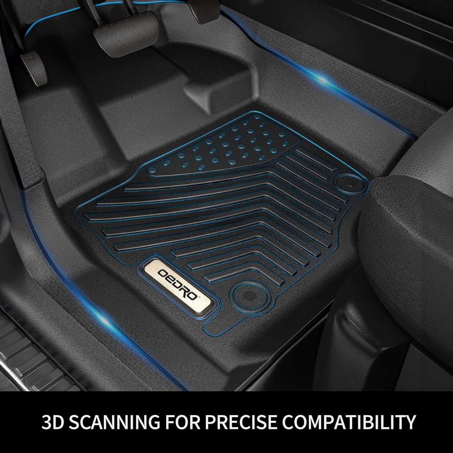 Floor Mats Fit for Honda Civic 2022 2023 2024 2025 / Acura Integra 2023 2024,All Weather Custom Fit Heavy Duty Floor Liners 1St & 2Nd Row Set (Not for Coupe Models)