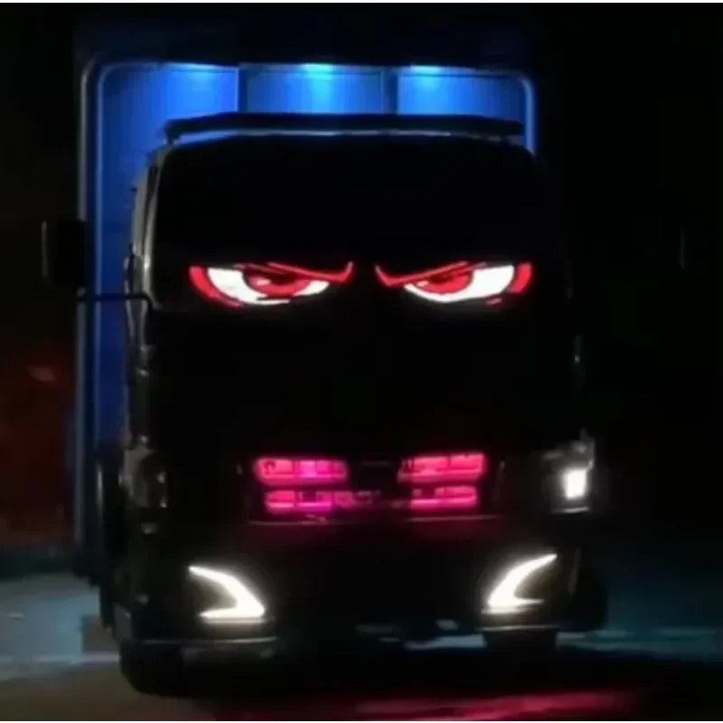 Control Color Smart Devil Eye Screen Display Car Front Panel Dynamic Demon Eye for Truck Lorry