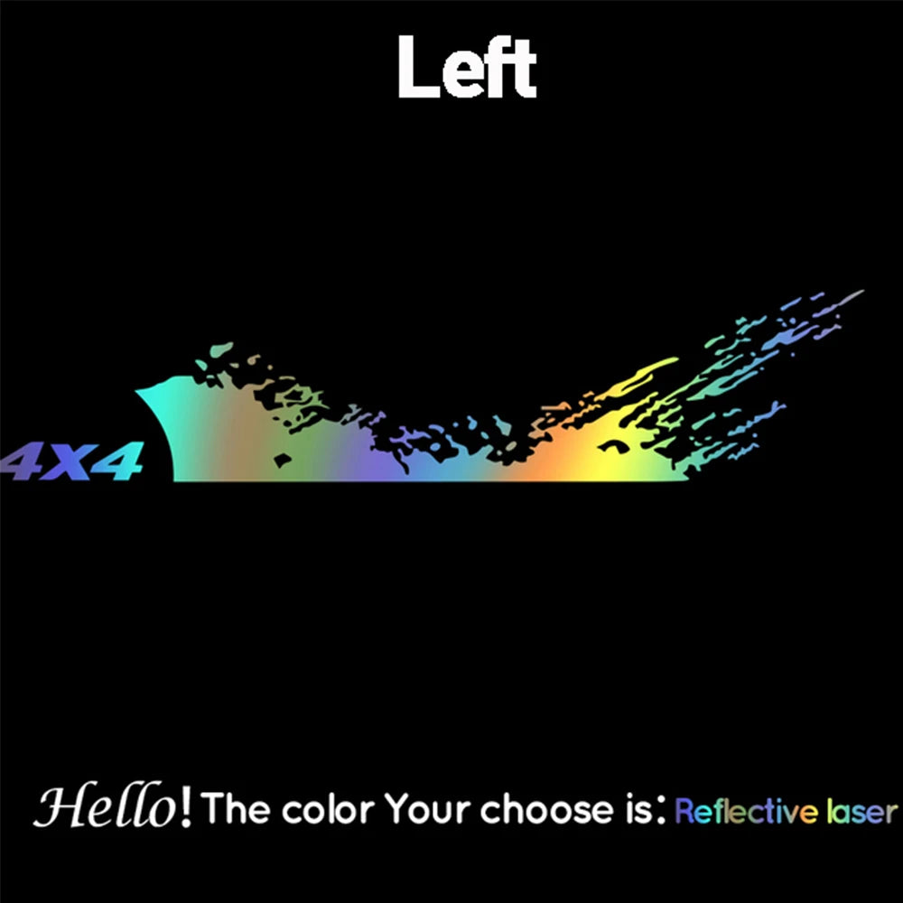 1PC Car Stickers and Decals 4X4 Graphics Vinyl Decal Car Pickup Truck Side Sticker Auto Styling Decoration Accessories