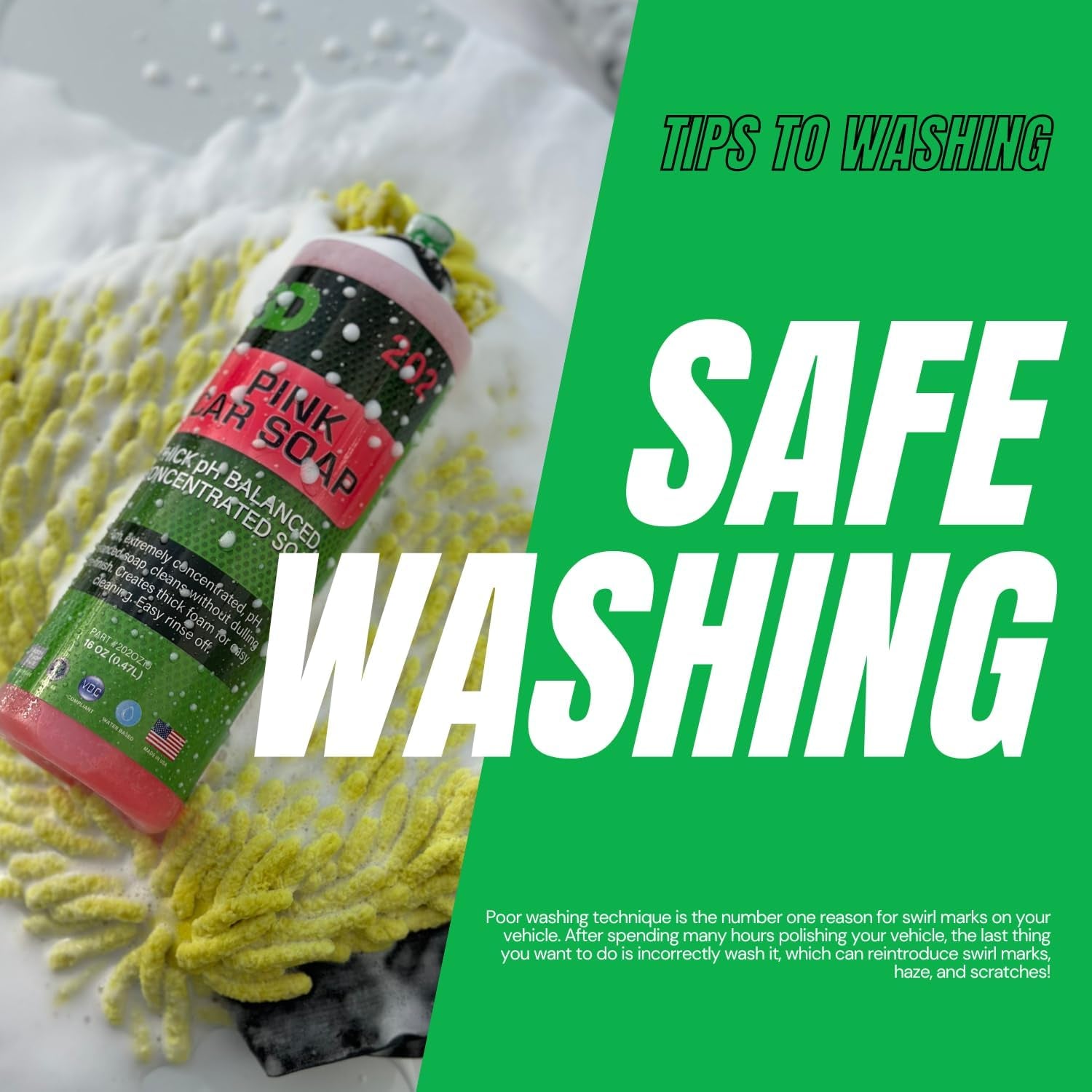 Pink Car Soap – 1 Gallon |Ph Neutral Car Wash Soap with High Suds & Cherry Scent | Scratch-Free, High Gloss Shine | Safe on Wax & Sealants | Weekly Car Care