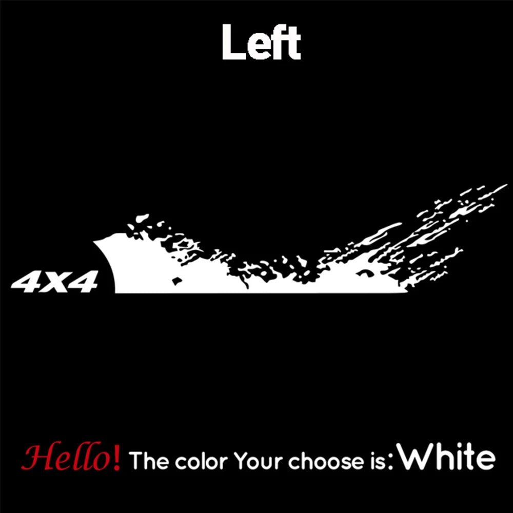 1PC Car Stickers and Decals 4X4 Graphics Vinyl Decal Car Pickup Truck Side Sticker Auto Styling Decoration Accessories