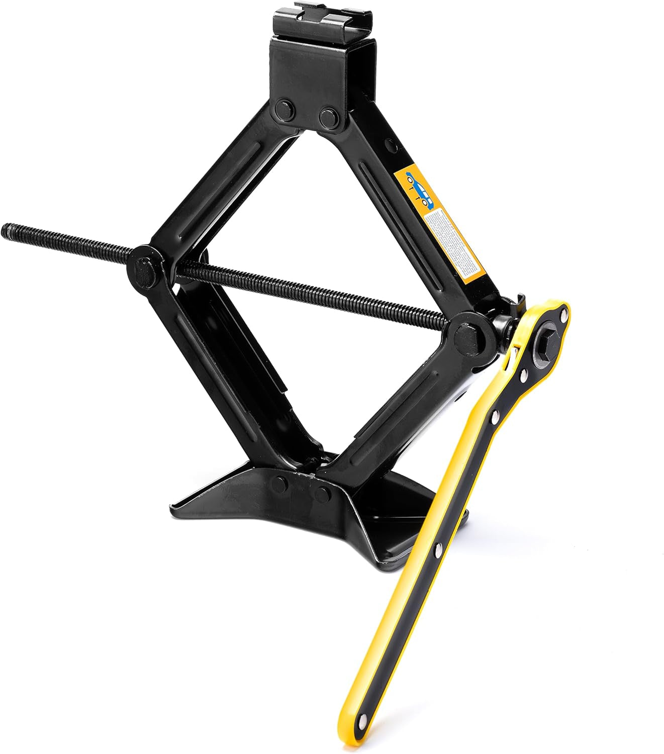 Sevico Wagenheber Mit Radkreuz - Scherenwagenheber Für Auto 2 Tonnen Tragkraft Für Werkstatt Und Hobby | Autoheber-Set - Scherenheber Mit Radschlüssel