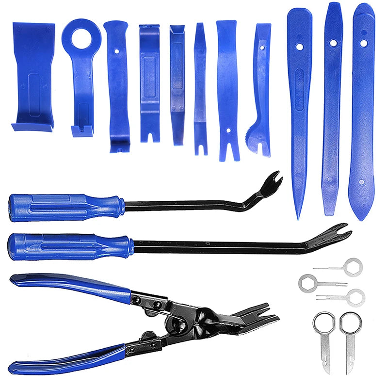 Car Trim Removal Tool Car Radio Removal Tool for Door Panel Clips Car Radio Window Molding Upholstery Marine Fastener Removal