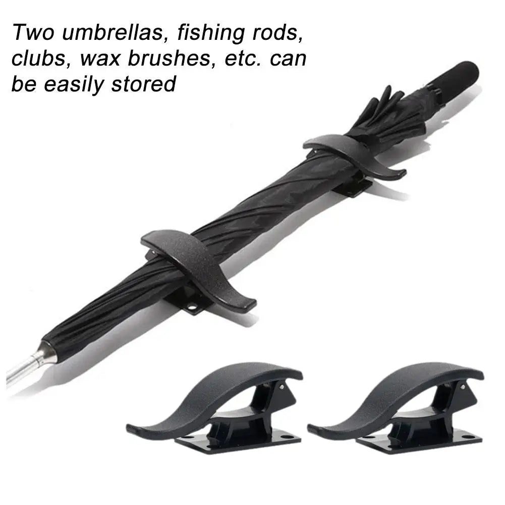 2Pcs Car Hook, Car Umbrella Storage Car Interior，Seat Back Hook, Multi-Purpose Trunk Umbrella Fixing Bracket