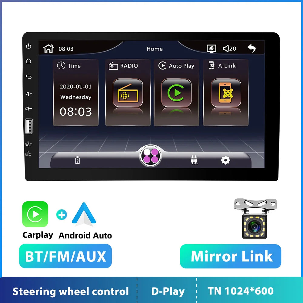1 Din Car Radio HD Autoradio Multimedia Player Touch Screen Car Stereo MP5 FM Bluetooth USB Camera Car 1 Din Player