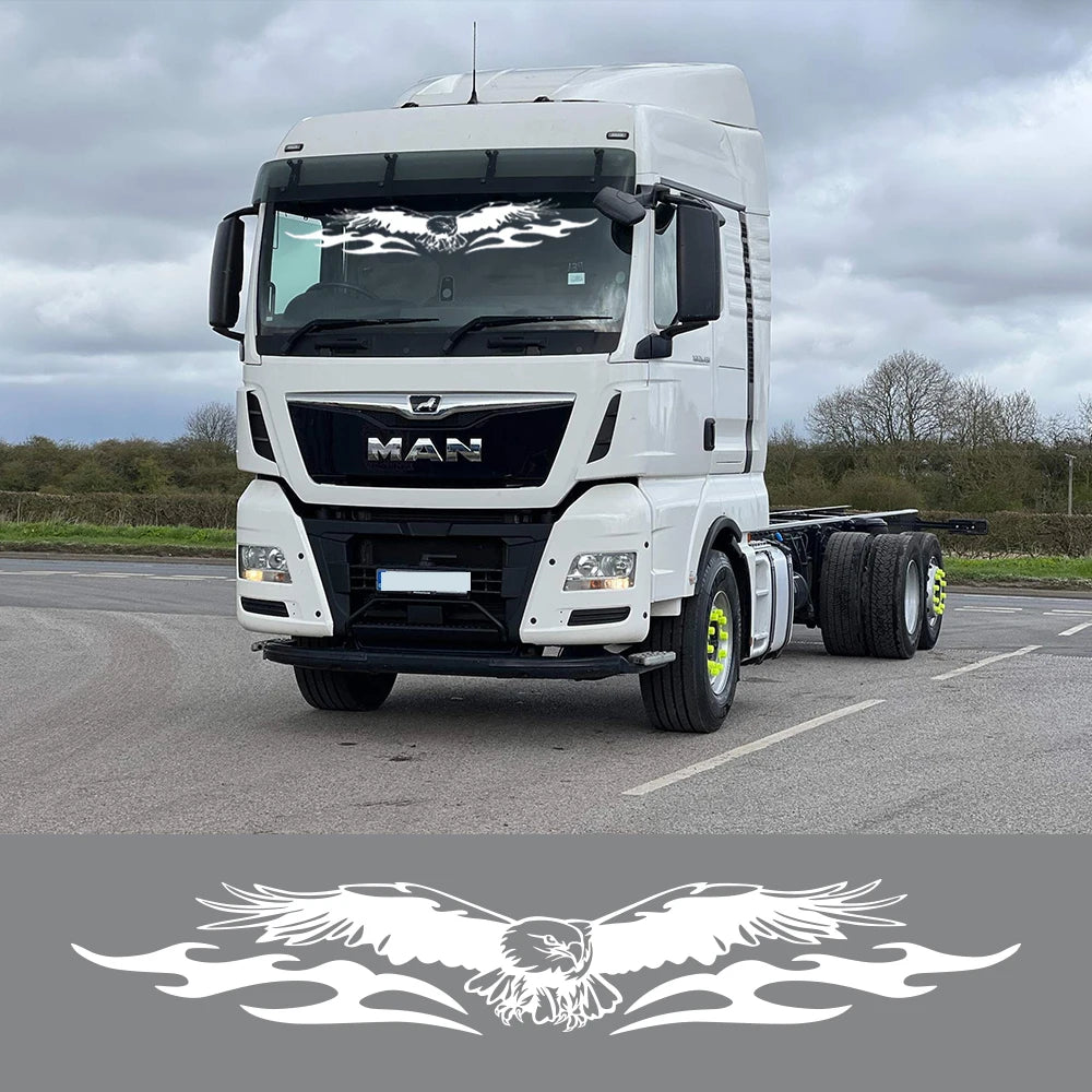 Car Windshield Stickers Automobile Truck Windscreen Eagle Shape Vinyl Cover Decor Decal for MAN TGX TG Auto Tuning Accessories