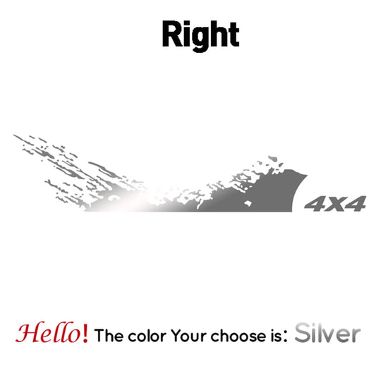 1PC Car Stickers and Decals 4X4 Graphics Vinyl Decal Car Pickup Truck Side Sticker Auto Styling Decoration Accessories