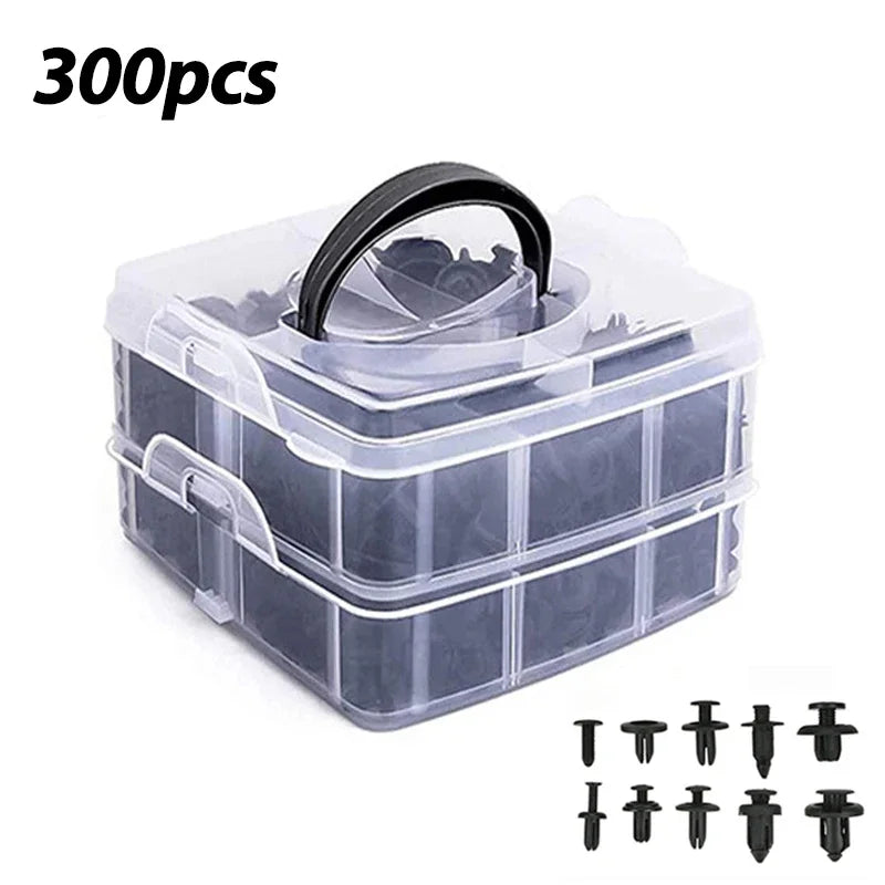 300/620PCS Car Fastener Clips Mixed Car Fasteners Door Trim Panel Auto Bumper Rivet Retainer Push Engine Cover Fender Clip