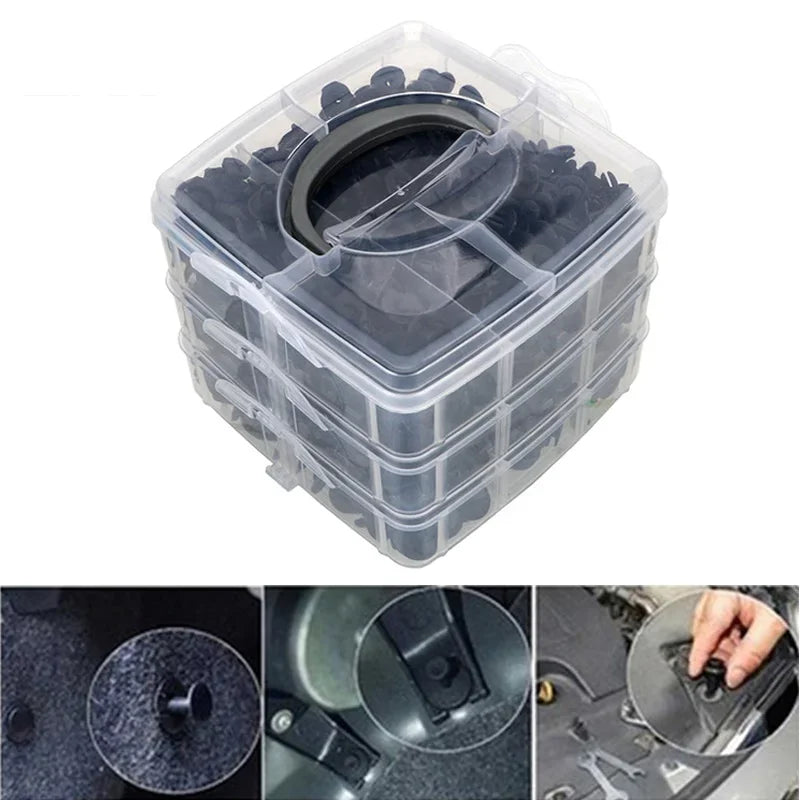 300/620PCS Car Fastener Clips Mixed Car Fasteners Door Trim Panel Auto Bumper Rivet Retainer Push Engine Cover Fender Clip