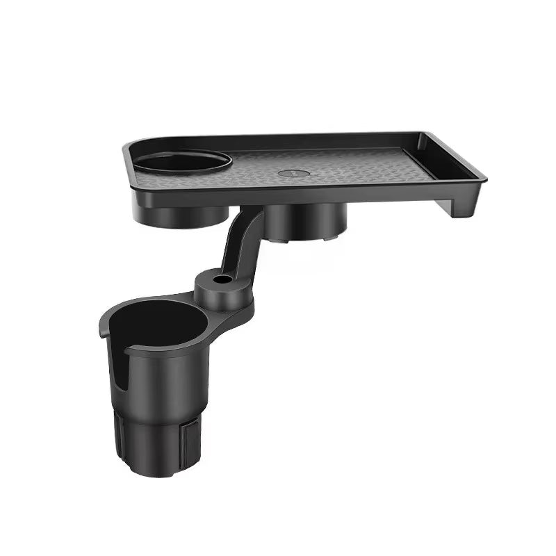 Universal Car Cup Holder Tray with Dual Cup Holder Organized Table Food Car Tray Portable Adjustable Drink Stand