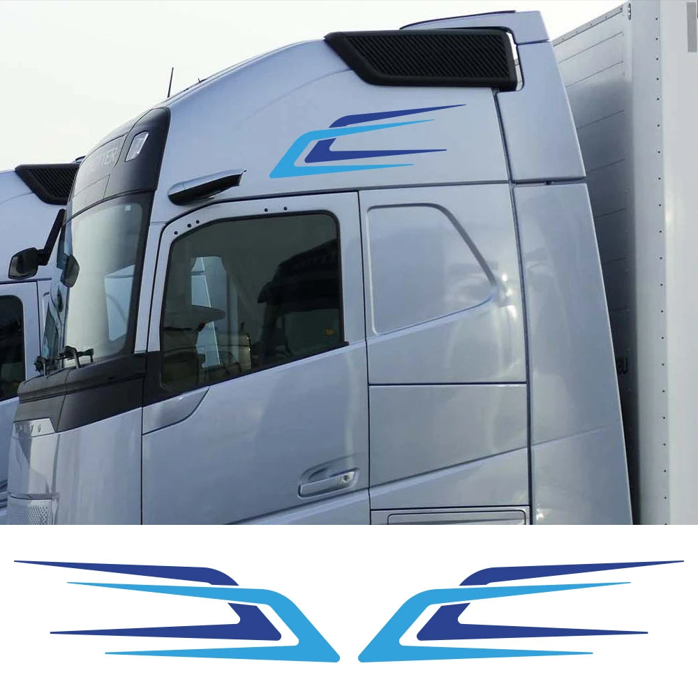 2Pcs Truck Body Decals for Volvo FH XL FH16 Aero Globetrotter HGV Heavy Large Truck Vinyl Car Stickers Auto Tuning Accessories
