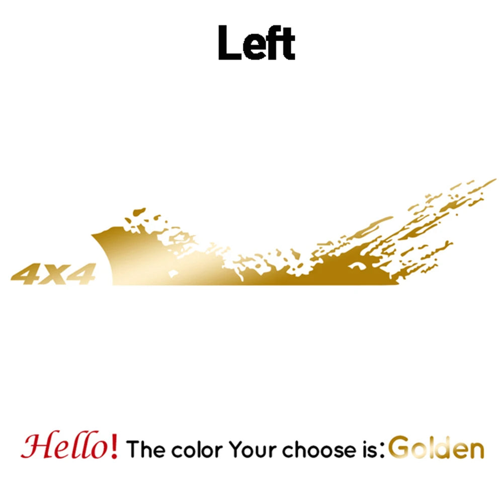 1PC Car Stickers and Decals 4X4 Graphics Vinyl Decal Car Pickup Truck Side Sticker Auto Styling Decoration Accessories