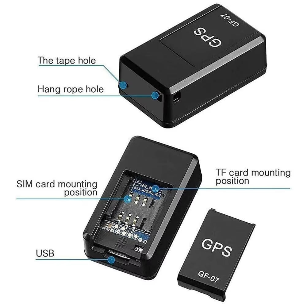 1-20Pcs Mini GPS Car Tracker Real Time Tracking GF 07 anti Theft anti Lost Locator Strong Magnetic Mount SIM Message Positioner