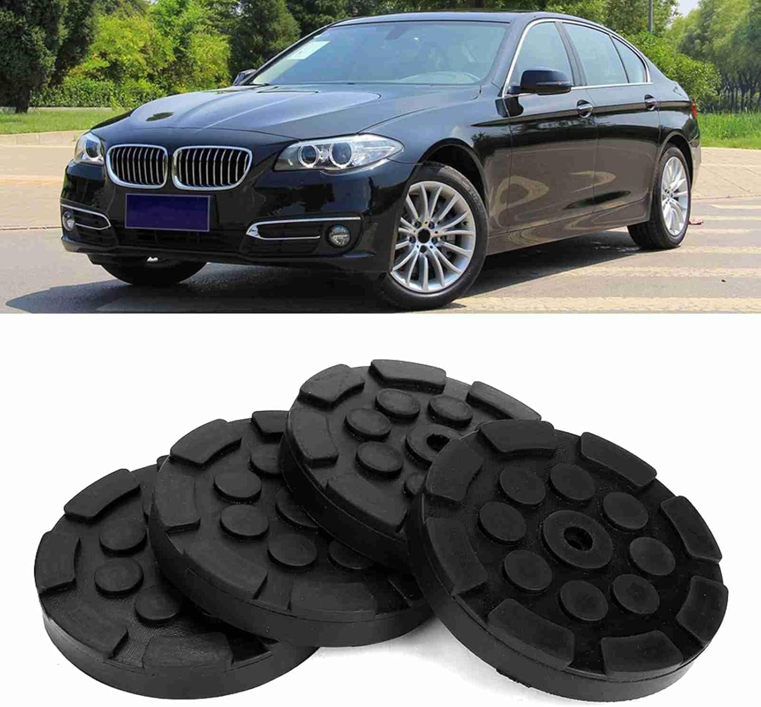 4 Stück Auto-Wagenheber-Hebepolster, Runde Gummi-Armpolster Für Auto-Wagenheber, Gewichtheber-Zubehör